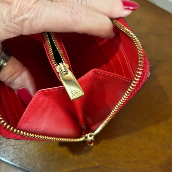 Louboutin Red Studded Wallet - Picture 14 of 17